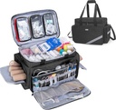 Trunab První pomoc Bag Prázdné, Profesionální lékařské Bag nouzový respondér Trauma Bag s vnitřní děliče a Anti- Slip Bottom, Ideální pro EMT, EMS, Záchranáři