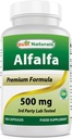 Nejlepší Naturals Alfalfa Green Super Food 500 mg 180 Kapsle (180 Počet balení po 1)