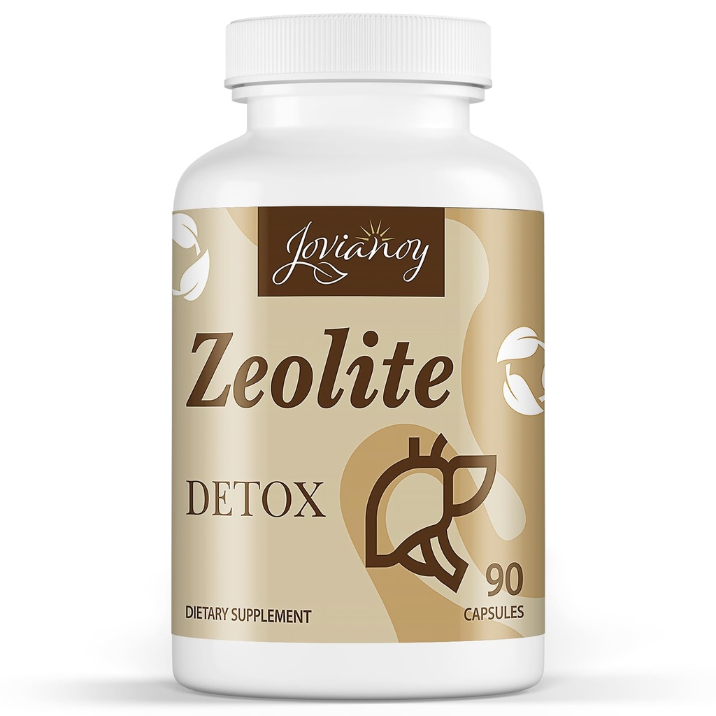 Zeolit Detox Kapsle, Organic Activated Charcoal, Bentonit Clay, 1-2 µm Clinoptilolit, Maximální absorpce, Gut Jaterní Detox Čistota celé tělo pro ženy, 90 Kapsle