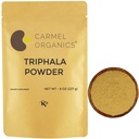 CARMEL ORGANICS Triphal Powder (8 Ounces) for Digestive Support CARMEL 124; No Added Conservatives CARMEL 124; Equal Blend of Harad, Baheda & Amla Fruits