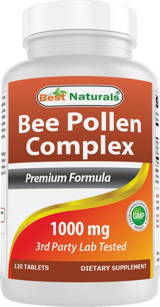 Nejlepší Naturals Bee Pollen Complex 1000 mg 120 tablet
