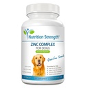 Zinek pro psy na podporu zdravé kůže & coat, Podporovat normální růst, vyvážená imunitní funkce & buněčný metabolismus, s biotin, folát, selen & vitamin E, 120 žvýkací tablety