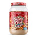 Axe & Sledge Farm Fed 100% syrovátkový protein izolát 124; 25g protein izolát 124; nízký karb, nízký cukr, gluten zdarma 124; protein prášek pro muže a ženy 124; Keto 124; vyrobený v USA 124; 28 Služeb, arašídové máslo N 'med