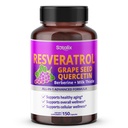 Resveratrol s hroznovým semenem + Quercetin Berberine + Milk Thistle Powerful Anti- Aging - USA Made & Tested (150denní dodávka (balení po 1))