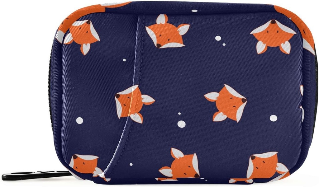 Pill Box Roztomilý Fox 7 den Pill Pouzdro Pouzdro Pořadatel Bag se zipem Přenosný Týdenní vitamin Medicine Dodatek Držák Pouch Bag