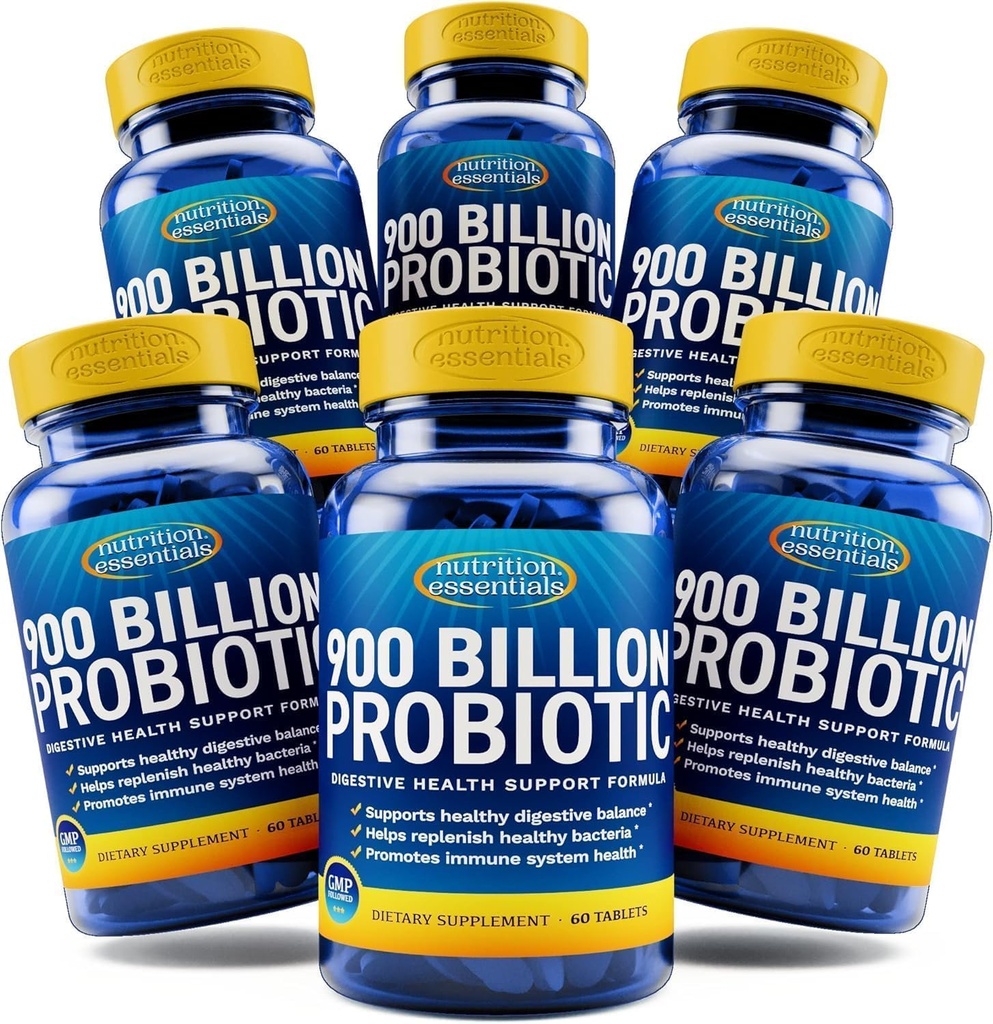 Nutriční Essentials Probiotický doplněk stravy + Probiotika pro ženy a muže s laktázou enzym + nootropní doplněk pro podporu mozku