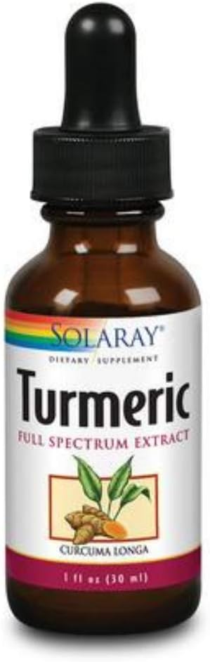 SOLARAY Garantovaná potence Turmeric Root Extract, Kapky (Btl- Glass)