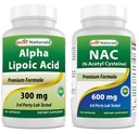 Nejlepší Naturals Alpha Lipoic Acid 300 mg & NAC 600 mg
