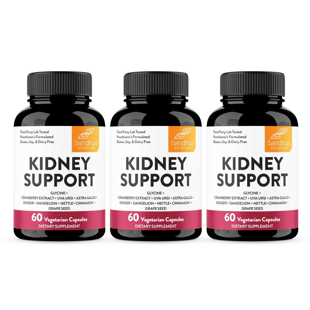 Sandhu Ledviny Cleanse Detox & Opravy Supplementary pro muže a ženy 124; s Cranberry Extract 124; Pomáhá podporovat ledviny & Močové Tract Zdraví 124; 60 Vegetariánské kapsle (Balení 3)