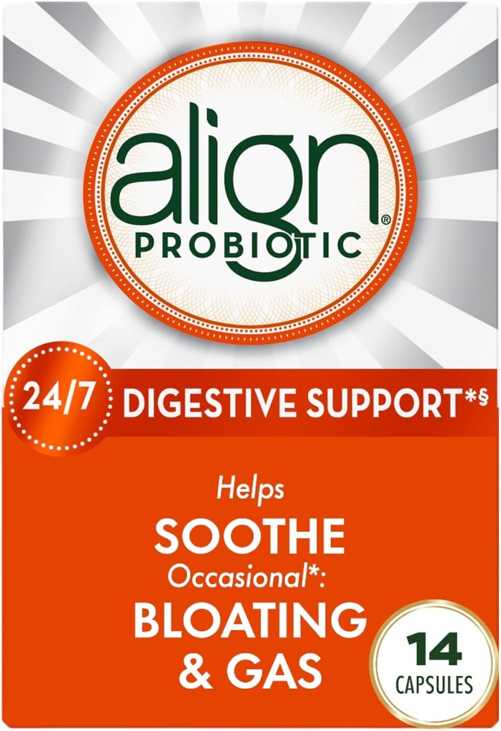 Align Probiotic, Probiotika pro ženy a muže, Denní Probiotický dodatek pro stravitelné zdraví *, # 1 Doporučené Probiotika Lékaři a gastroenterologové ▶, 14 Kapsle