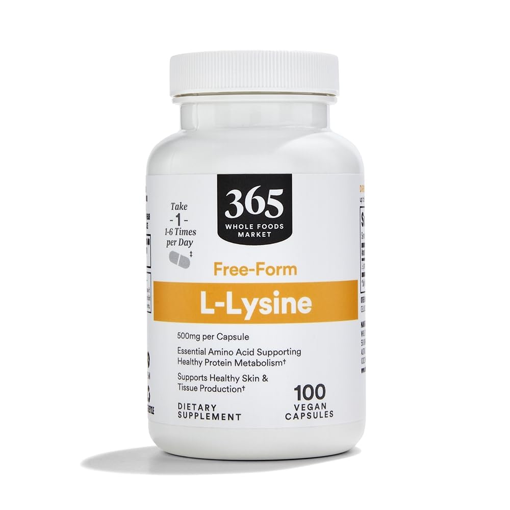 365 od Whole Foods Market, L- Lysin 500mg, 100 Count