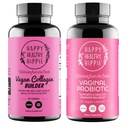 Šťastný zdravý hippie vaginální probiotika pro ženy & Vegan kolagen stavitel kolagen pilulky