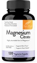 Sandhu 's Magnesium Citrát Vysoce absorbovatelné gluten, Soy Diary Free No Fillers 120 Vegetariánské kapsle