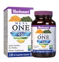 Bluebonnet Nutrition Mens 'ONE 40 + Whole Food- Based Multiple, Men Multivitamin pro muže 40 +, Soy- Free, Non- GMO, Gluten Free, Kosher, 60 Rostlinné kapsle, 60 Služeb