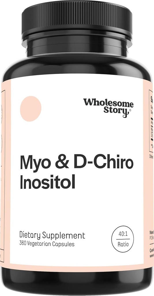 Zdravý příběh Myo- Inositol & D- Chiro Inositol dodatek pro ženy cr124; Plodnost doplňky pro hormonální rovnováhu a ovariální zdravotní podpora cr124; Myoinositol cr124; Ideální 40: 1 poměr cr124; 90 Služeb