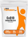 BulkSupplements.com Coenzym Q10 Powder - Coenzym Q10 200mg dodatek, Nutriční dodatek - Gluten Free, 200mg per Serving, 50g (1.8 oz) (Balení po 1)