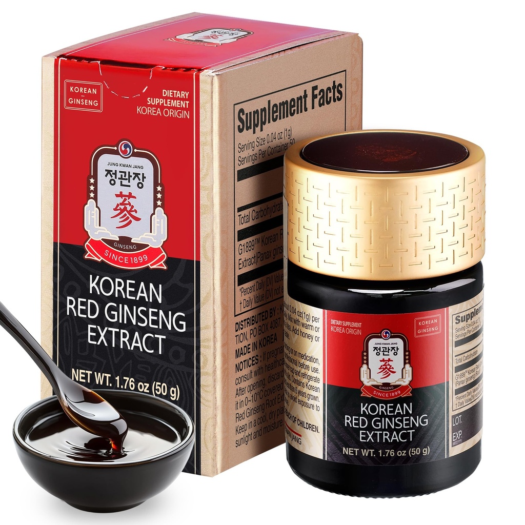 CheongKwang [Korean Red Panax Ginseng Koncentrovaný extrakt 50g] - 100% 6- year-Old Korean Ginseng Roots, Zvyšuje imunitní systém, Energie, Stamina, léčení / zotavení, Focus / Únava