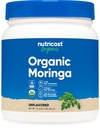 Nutricost Organic Moringa Powder 1LB (16oz) - Gluten Free, Non- GMO, Vegetarian Friendly