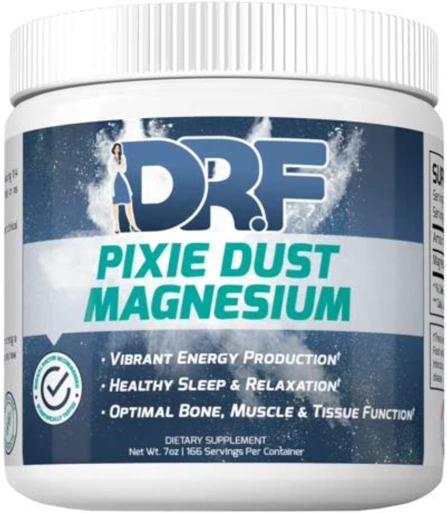 Pixie Dust Magnesium od Dr. Farrah World Renown Medical Doctor 124; Vibrant Energy Production PHAR124; Zdravý spánek & Relaxation PHAR124; Optimální funkce kostí, svalů a tkání