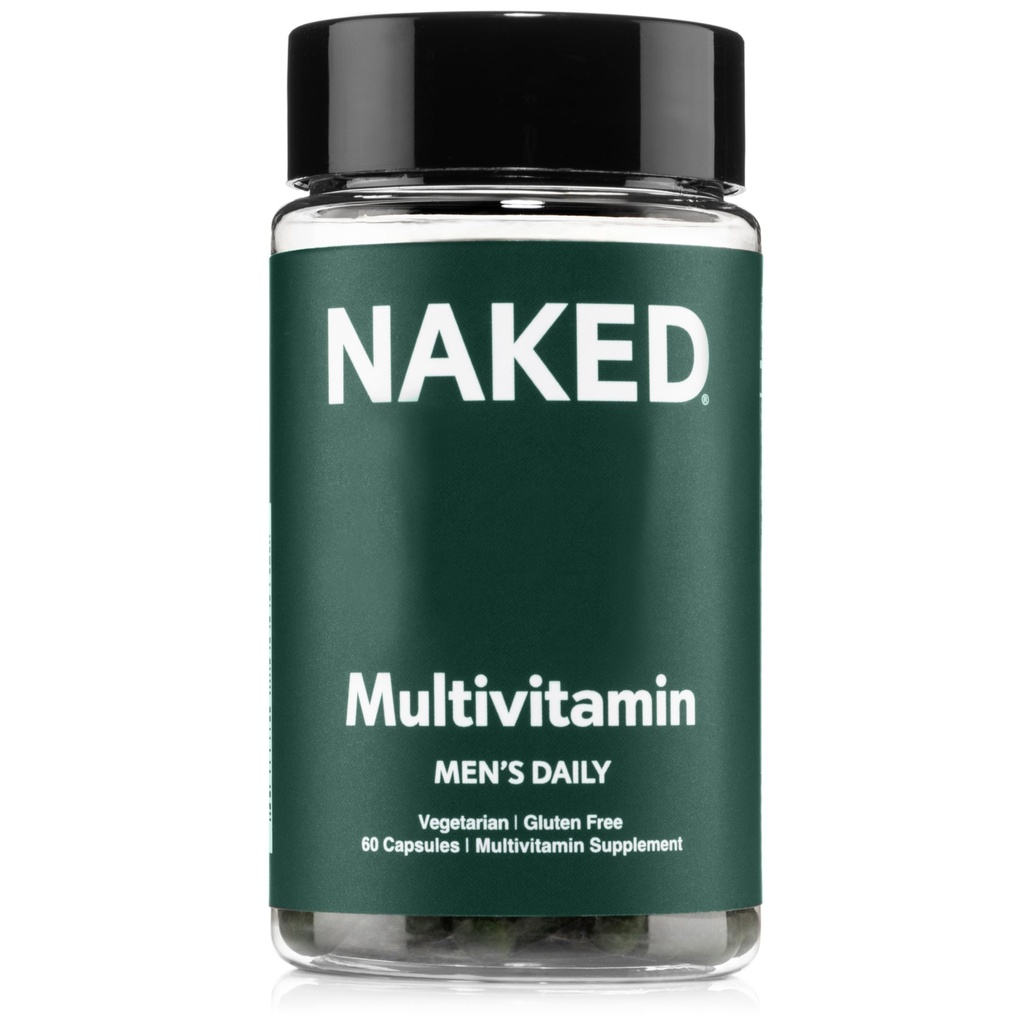 Nahé pánské Multi - Denní Multivitamin pro muže - A, C, E, Selen, zinek, ovoce a Super zelené Extrakty a více na posílení imunitní podpory - Gluten- Free a Vegetarian Daily Vitamíny - 60 Kapsle