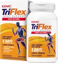 GNC TriFlex Fast- acting 2.0, Zlepšuje společný komfort a pružnost, dávkování Glucosaminu / Chondroitin a Boswellia- Plus Turmeric, 120 Kaplet