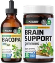 BIO KRAUTER Bacopa tinktura 4 Fl. Oz. & Podpora mozku 60 gumy