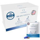 TAHIRO Brain Focus Dodatek - Mozkové doplňky pro paměť a focus - Přírodní Brain Support Dodatek s Gingko Biloba, Panax Ginseng, Bylinné Extrakty - Non- GMO Vegan Brain Booster - 28-Packets
