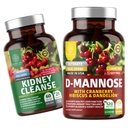 Number One Nutrition N1N Premium D-Mannose [1350mg] with Cranberry & Hibiscus and Ledney Cleanse [21 Potent Byliny] with Cranberry Extract, Astragalus, Uva Ursi, 2 Pack Bundle