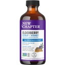 Nová kapitola Elderberry Syrup, 24 Služeb, Imunitní obrana pro dospělé a děti (2 +), 64x Koncentrovaná černá Elderberry + Troat- Soothing stupeň A med, non-GMO projekt ověřen, gluten zdarma
