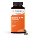 LifeSeasons Relieve- R PM - Eass Nighttime Aches & Discomfort - Relaxy Svaly - Zklidňuje nervový systém - Podporuje přírodní spánkové cykly & Non Habit Forming - 46 Kapsle