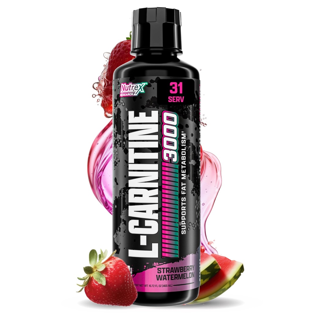 Nutrex Research Liquid Carnitin 3000 CZ124; (Jahodový meloun)