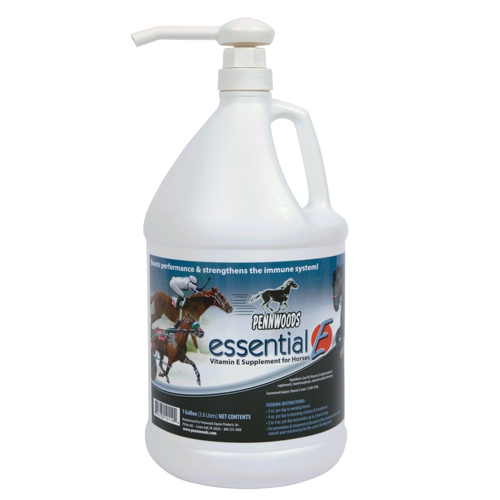 Pennwoods Essential E: Koňský vitamin E dodatek pro zdraví koní, výkon, zotavení a výživu - 1 Gallon