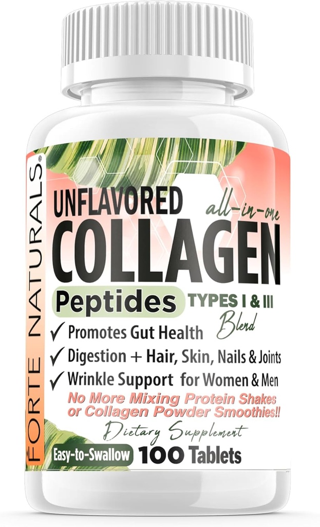 Kolagen Peptid pilulky 100 Tablety proteinové doplňky Ne více míchání prášek třesy snadné polykat kolagen Peptidy prášek pilulky proteinové kapsle Keto