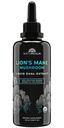 Naturealm Lion 's Mane Houba Liquid Tincture Supplement - Focus, Memory & Brain Health, Vegan, Non- GMO - Organic Fruiting Body, 1 měsíc Dodávka