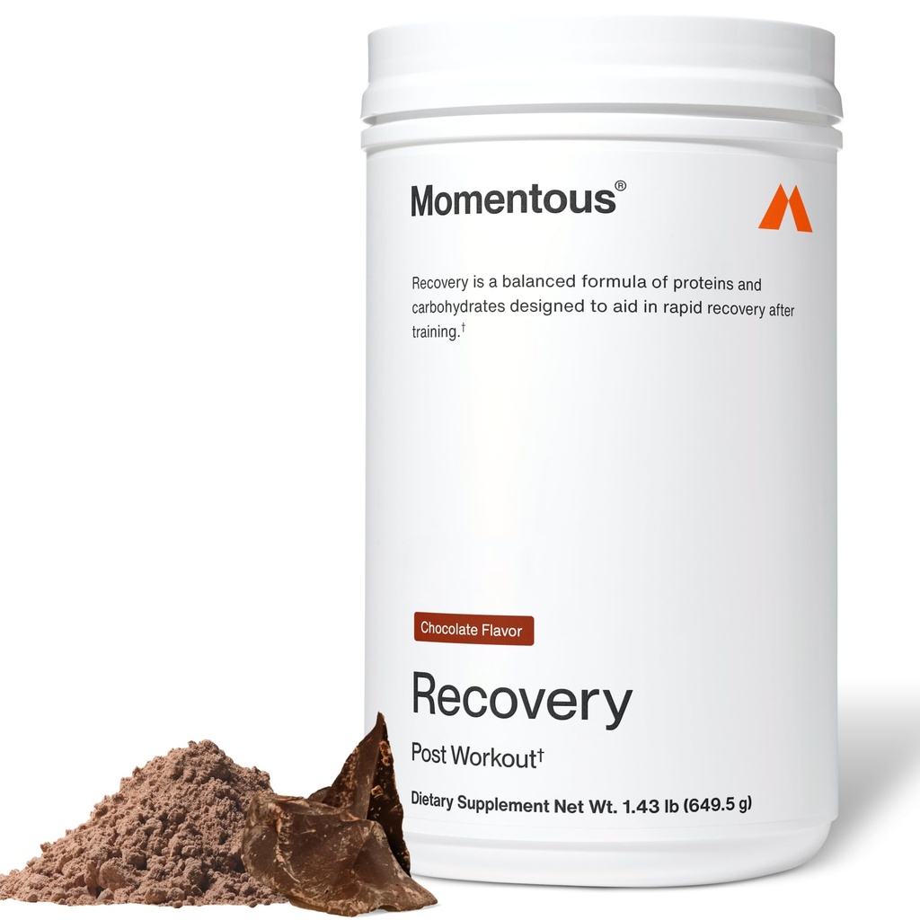 Momentous Recovery Grass- Fed Syrovátkový prášek - 20 g Post- Workout Syrovátkový protein - NSF Certified for Sport - Gluten- Free - 15 Servings - Chocolate - Balíček May Vars