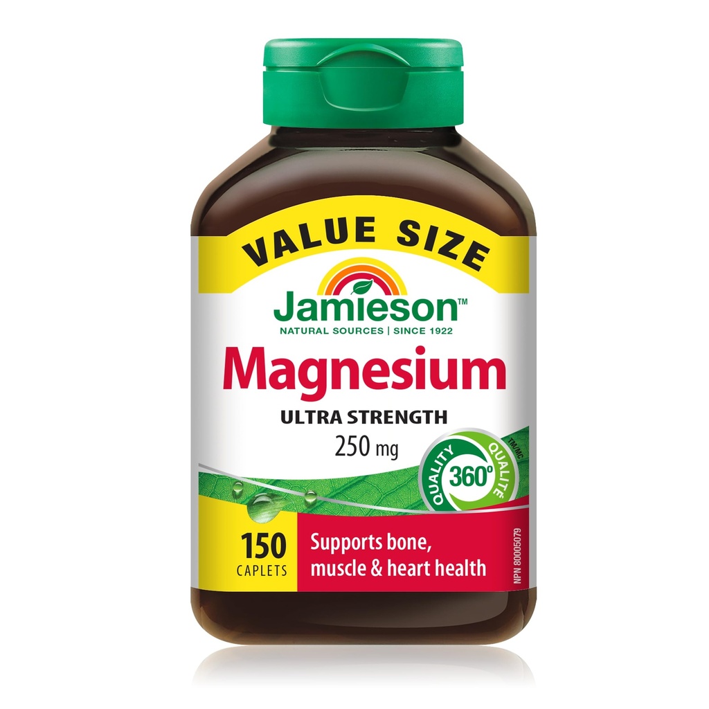 Jamieson Magnesium 250 mg, 150 kapslí Velikost