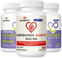 CoQ10 600mg 1PCS Bundle s 800mg Lipozomální CoQ10 Ubiquinol dodatek 2PCS