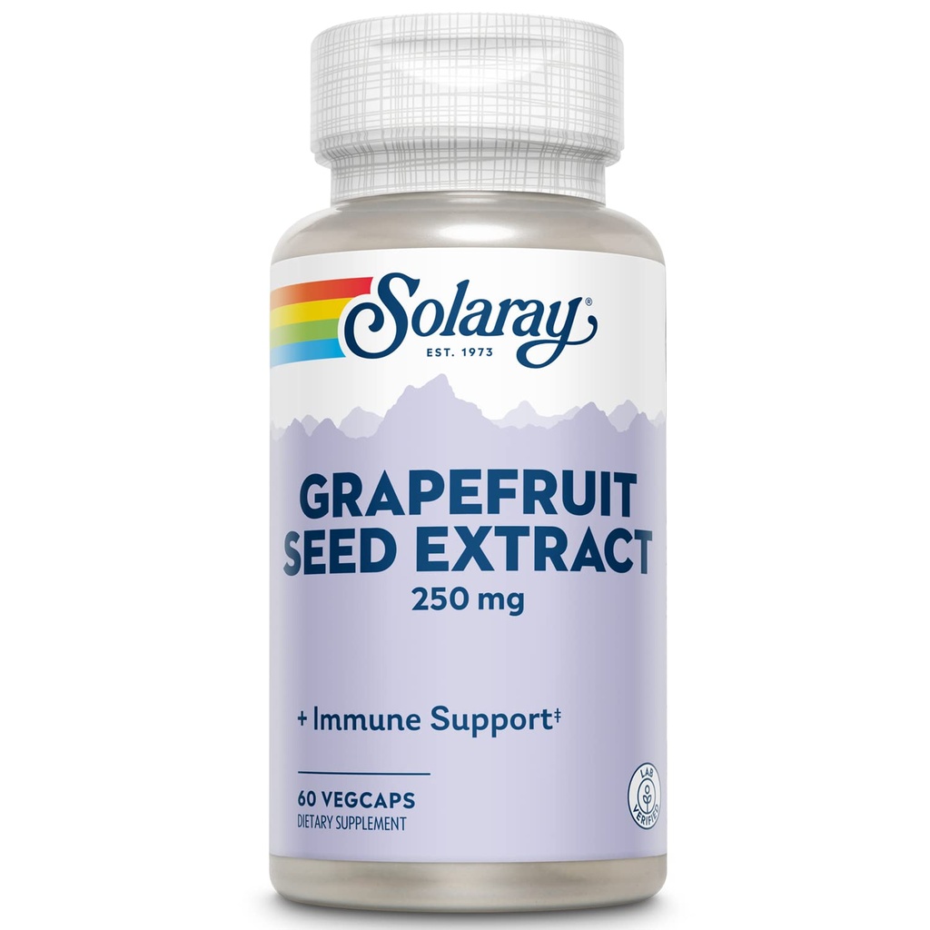 SOLARAY Garantovaný grapefruitový extrakt ze semínek, Veg Cap (Btl- Plastic) 250mg Př