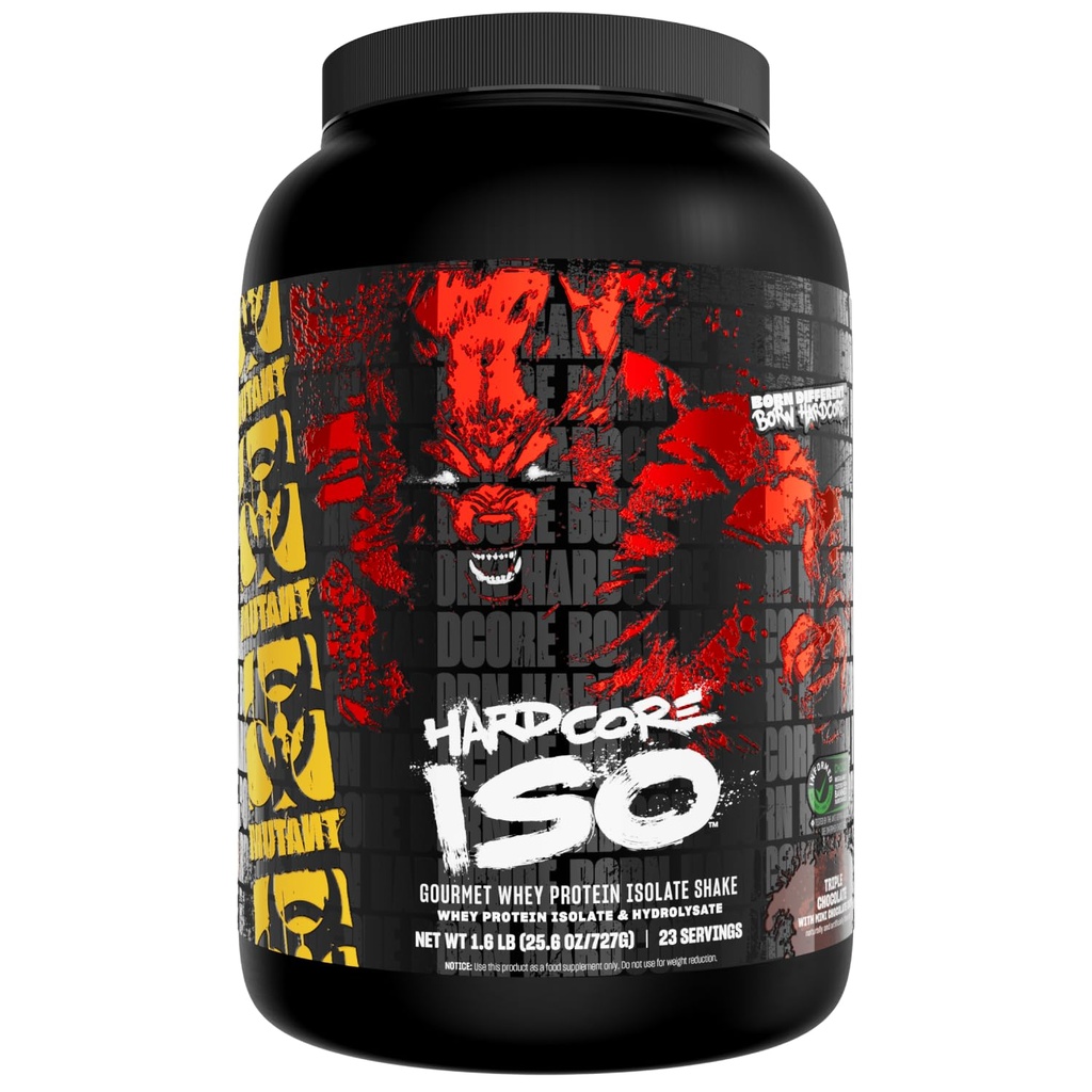 Mutant ISO Surge Syrovátkový prášek Akty rychle pomoci získat, Build Muscle, Bulk a síla, Používá pouze ingredience, 1.6 liber - Triple Chocolate