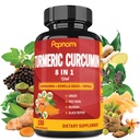 Kurkumin Kurkumin Kapsle - s Ashwagandha, Boswellia, Triphala, Ginger, Svatý Basil, Moringa, a Black Pepper - 150 pilulky 5 měsíců