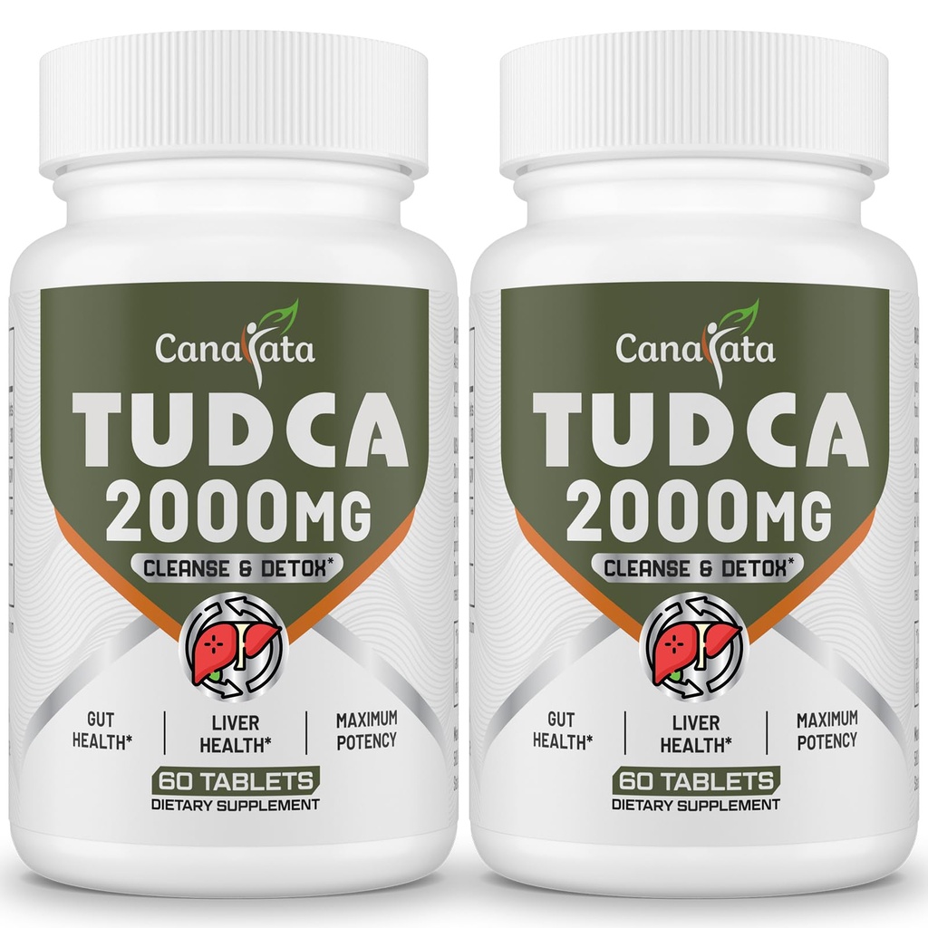 TUDCA Játra doplňky 2000mg - Silný Bile Soli Podpora jaterní detox & Cleanse - Játra a žlučník Zdravotnický systém -Snadné polykat Tablets-60 dnů Dodávka