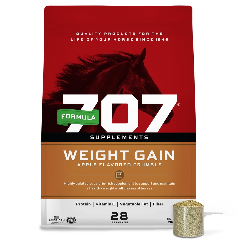 Vzorec 707 Váhový zisk Crumble Equine dodatek, 7 LB Bag - palebná, kalorie- bohatá nutriční podpora pro tvrdé-to- Keep a starší koně