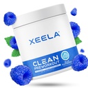 XEELA Pre Workout Powder - Clean & Tested - Jitter Free, Safe, a přírodní - Zvýšení termogenní energie, Focus, a Endurance w / Creatine, Organic Caffeine, a rostlin založené Citruline (Blue Raspberry)