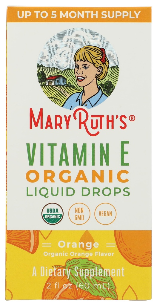 Organický vitamin E od Mary Ruth, 2 Fz