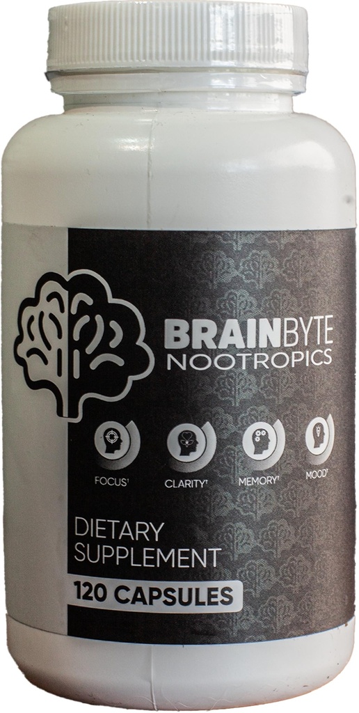 All- in- One Nootropní dodatek pro muže a ženy 124; Caffeine- Free Focus with L- Theanin & Fosfatidylserine (120 Počet)