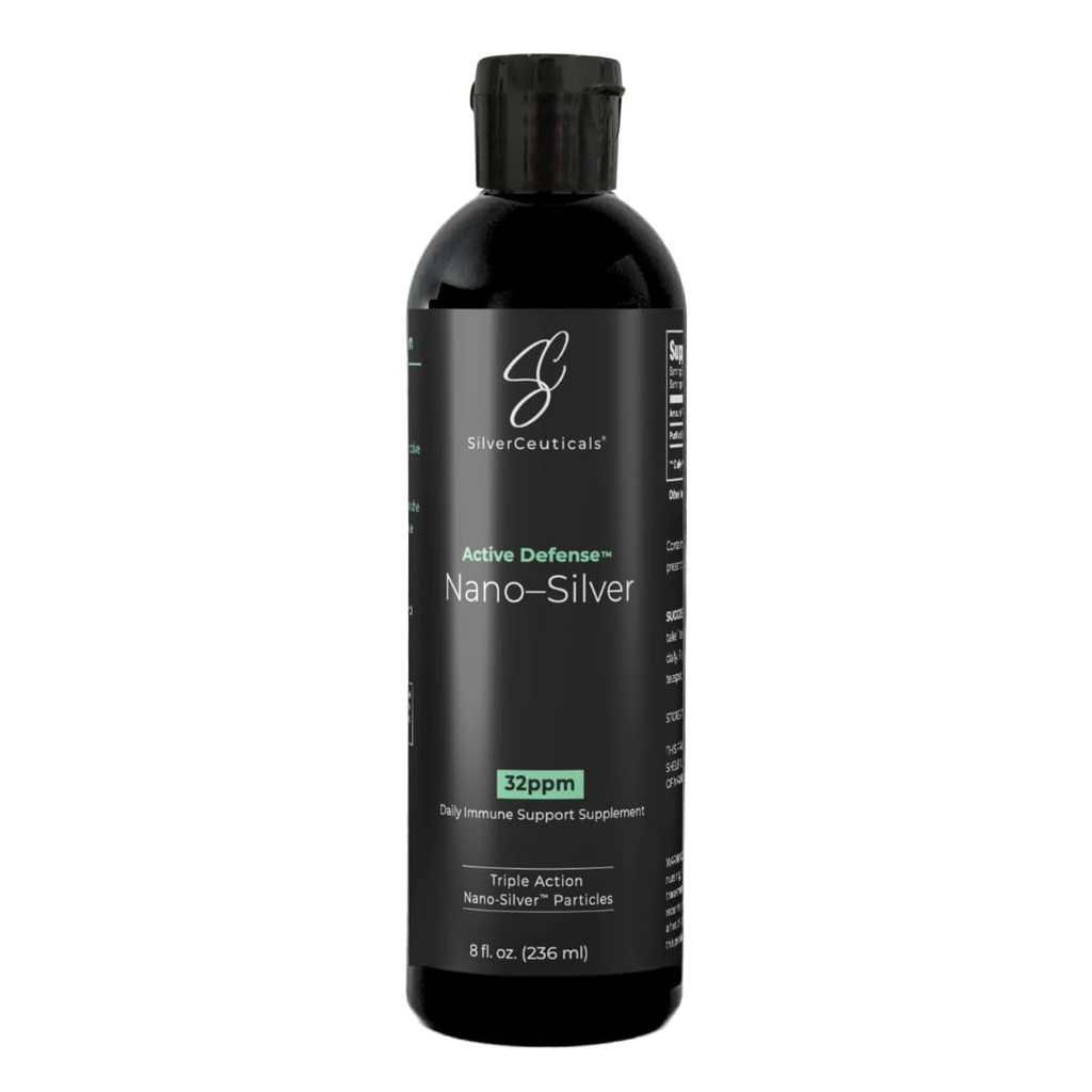 Koloidní stříbro w / Nano Technology - 32ppm 8oz - 8X Efektivnější - Přírodní imunitní podpora - Uložit dny nemoci - Ages 5 & Up - Vykonává vyšší PPM Silvers - Bez chuti a vůně - Třetí strana testována