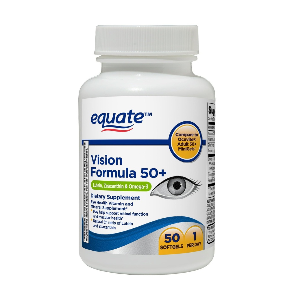 Konvergenční vize Formule 50 + Měkké gely Dietní dodatek, 50 Počet