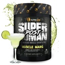 Alpha Lion Superhuman Post Workout Powder, Muscle Builder Drink, Creatine Monohydrát + Více pro Lean Muscle Growth, Síla & Volume, Dodatek pro ženy a muže (25 Služení, Muscle Marg)