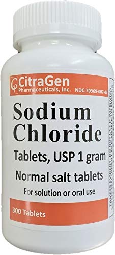 Chlorid sodný Tablety 1 gm, USP Normal Salt Tablety - 300 Tablety (1 balení 300 Tablet) od CitraGen Pharmaceuticals, Inc.