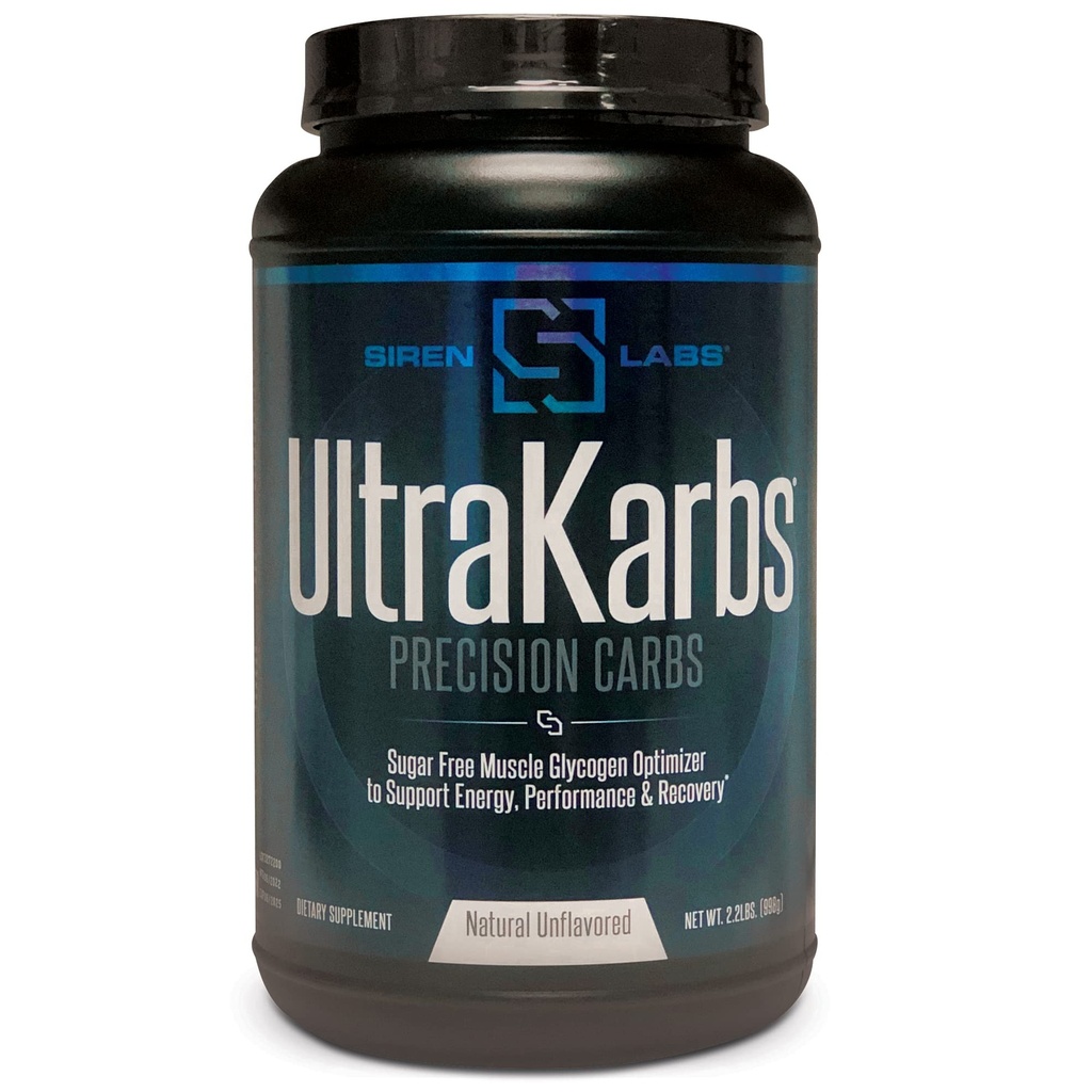 Siren Labs Ultra Karbs Mass Gainer Post Workout Muscle Builder Zdravý Carb Loading - Karbohydrát Směs s KarboLyn - Více energie, Rychlejší zotavení - Hmotnost Gainer pro muže (40 Služeb)
